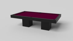 Tavolo da biliardo a cavalletto Elevate Customs / Nero pantone solido in 8,5' - Made in USA