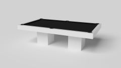 Elevate Customs Mesa de billar de caballete / Blanco Pantone macizo en 9' - Made in USA