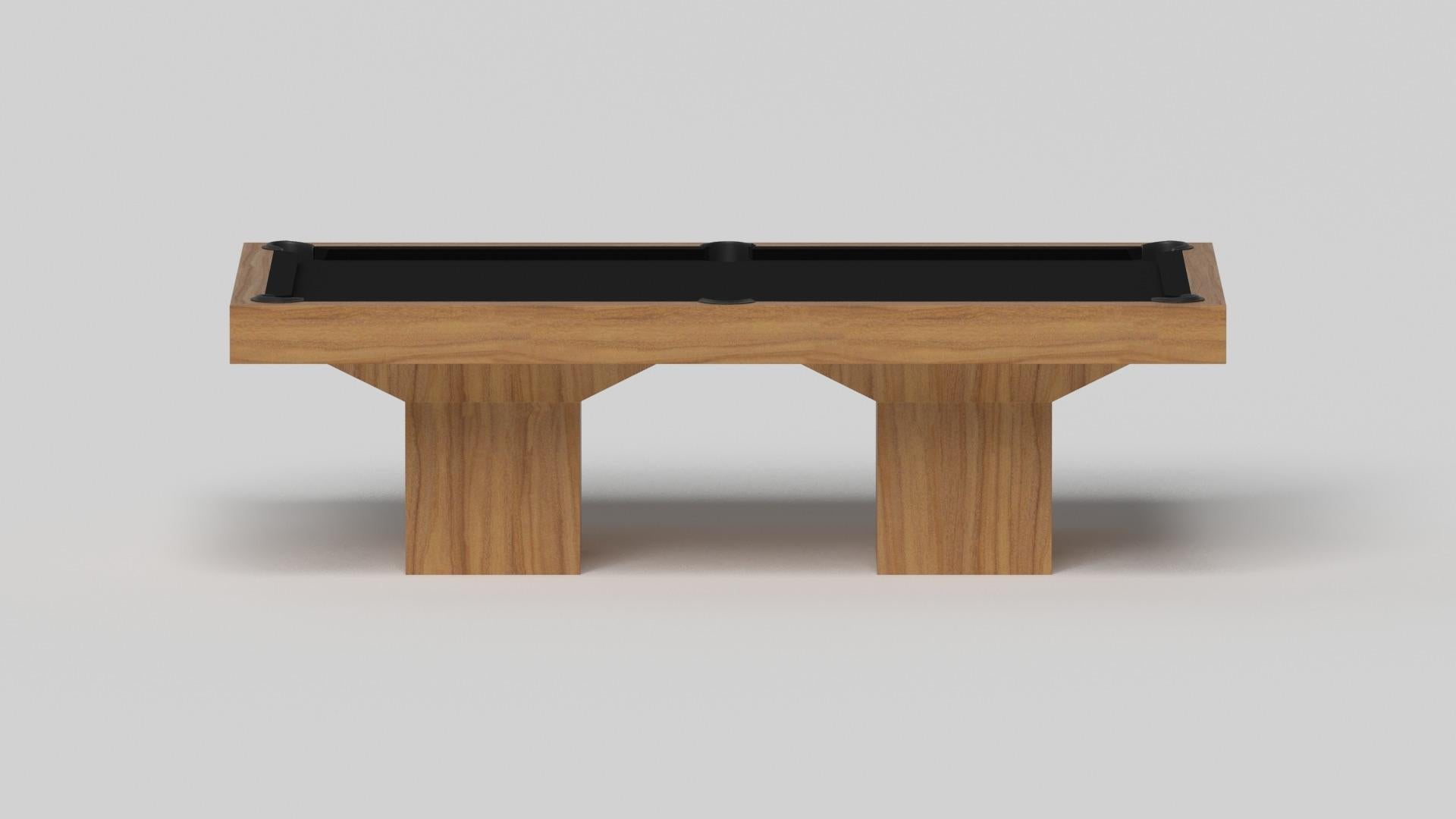 Américain Elevate Customs Trestle Pool Table / Solid Teak Wood in 7'/8' - Made in USA en vente