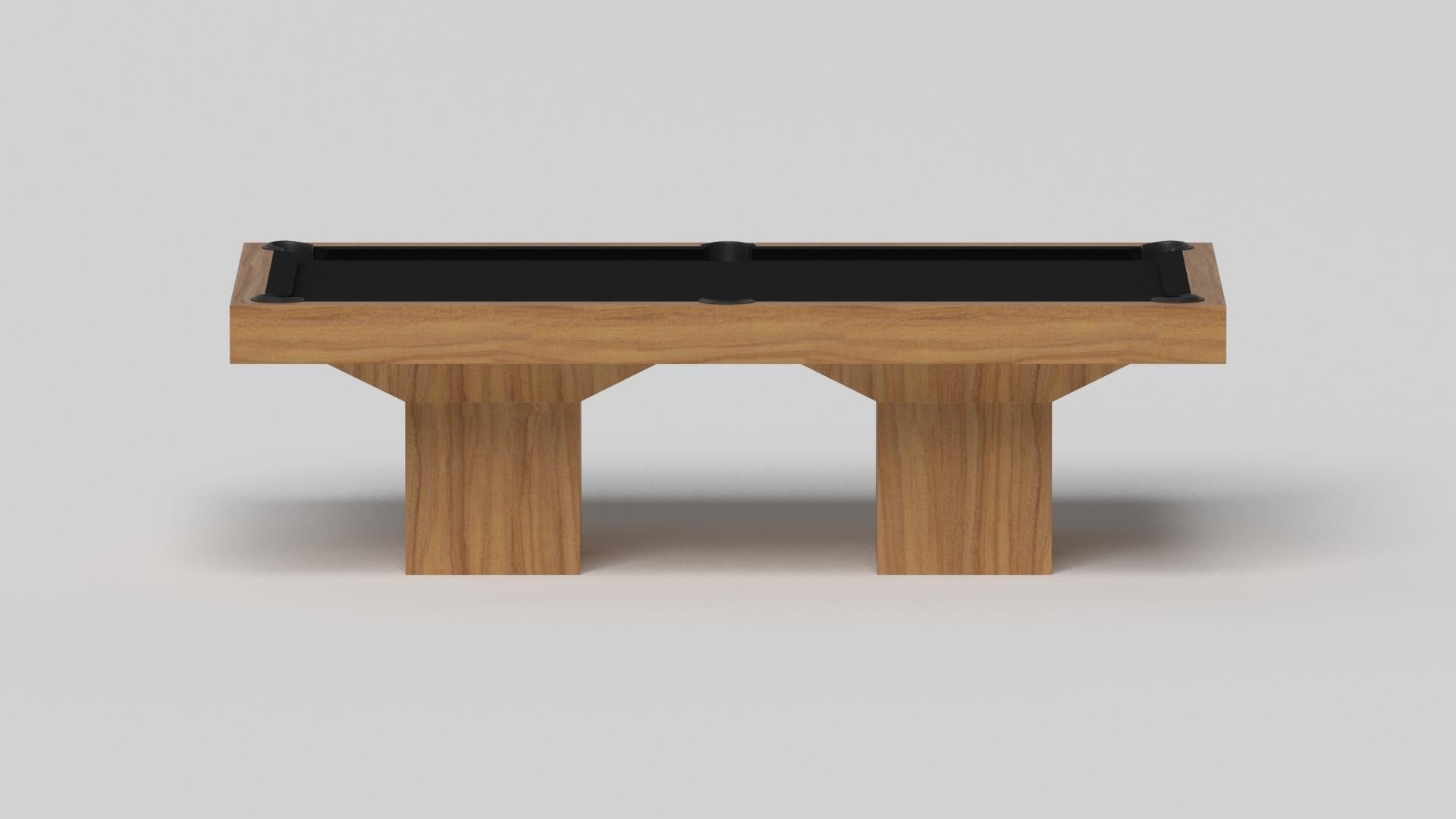 Elevate Customs Billardtisch / Massives Teakholz in 9' - Hergestellt in den USA (amerikanisch) im Angebot