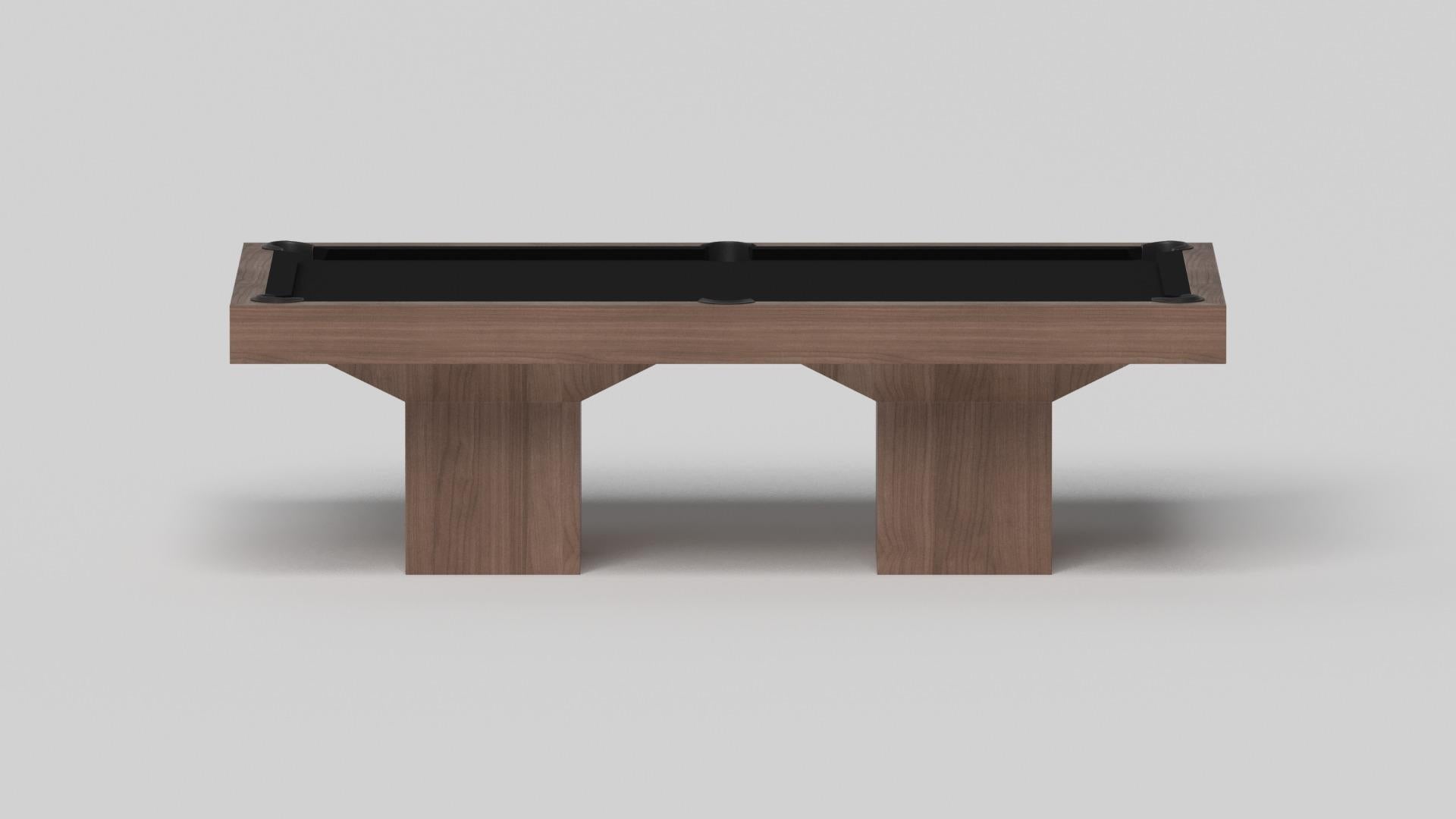 American Elevate Customs Trestle Pool Table / Solid Walnut Wood in 7'/8' - Made in USA For Sale