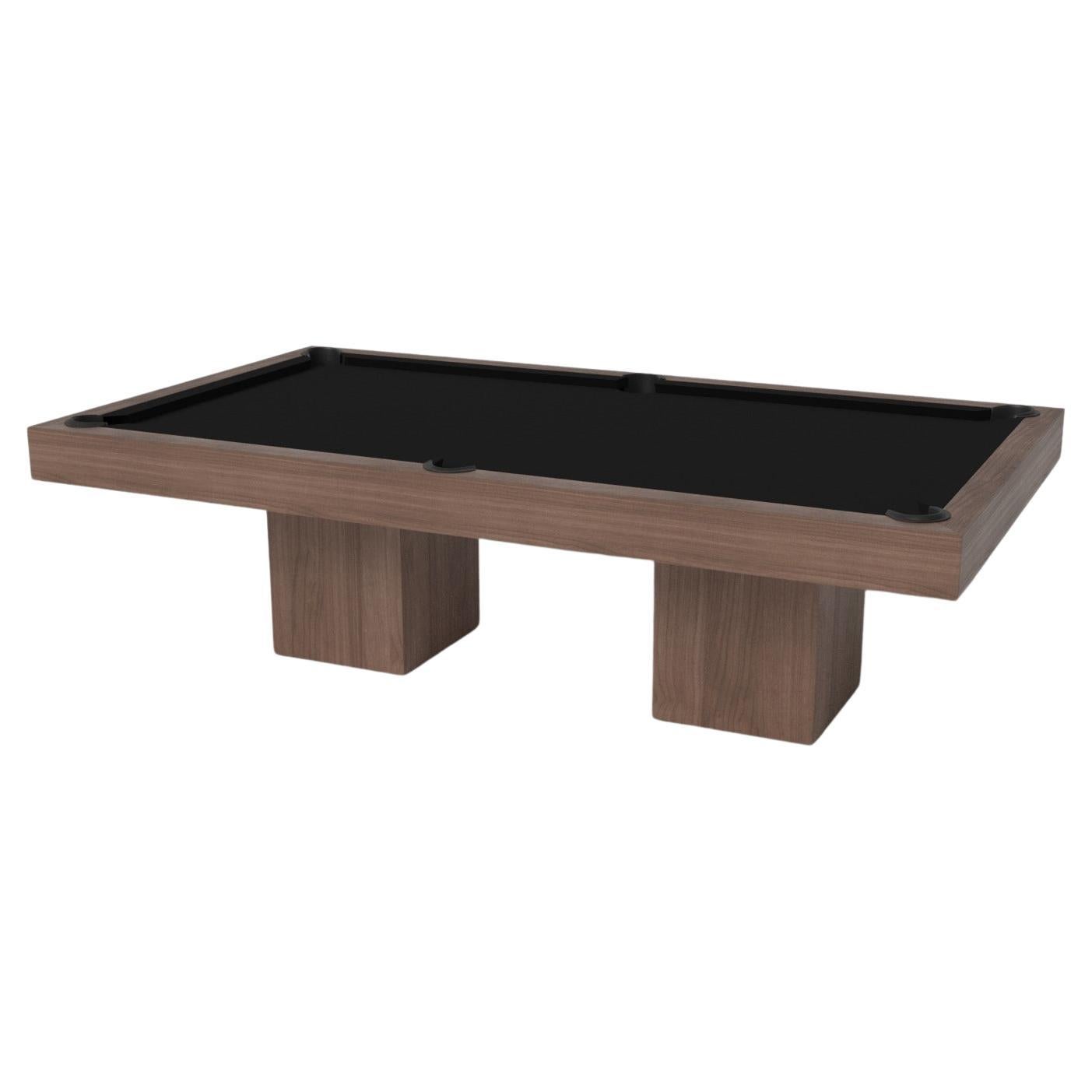 Elevate Customs Trestle Pool Table / Solid Walnut Wood in 7'/8' - Made in USA For Sale