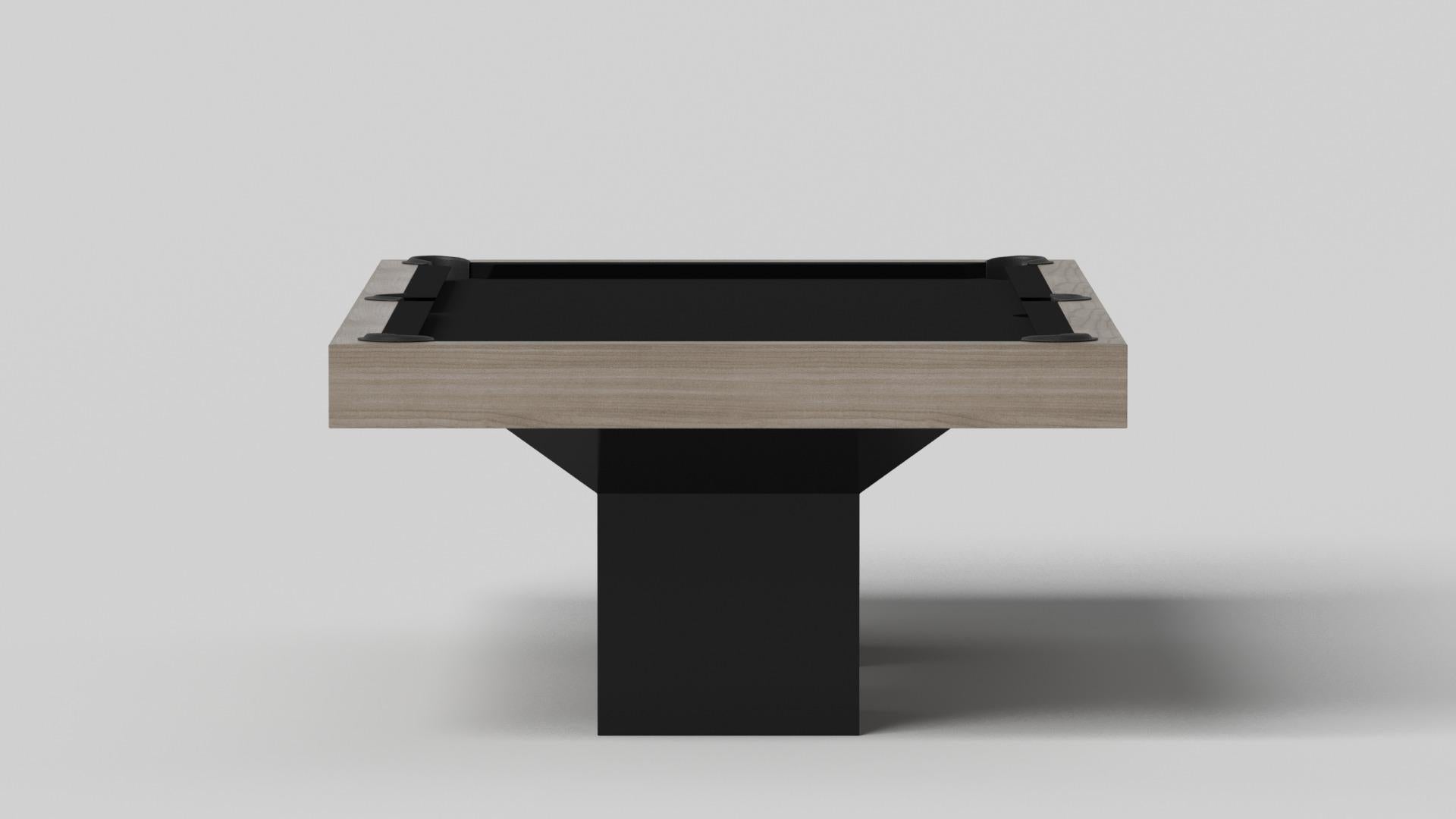 Minimalist Elevate Customs Trestle Pool Table / Solid White Oak Wood in 8.5' - Made in USA For Sale