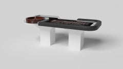 Tavoli da roulette a cavalletto Elevate Customs / Colore solido Pantone White in 8'2" -USA