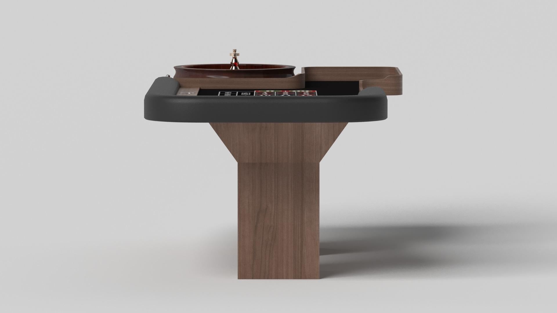 Minimaliste Elevate Customs Trestle Roulette Tables / Solid Walnut Wood in 8'2