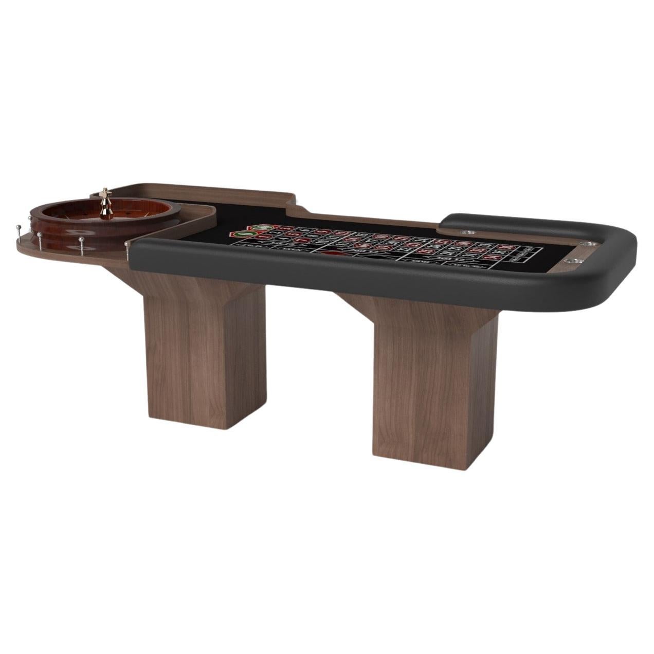 Elevate Customs Trestle Roulette Tables / Solid Walnut Wood in 8'2" -Made in USA