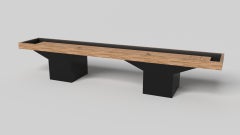 Elevate Customs Trestle Shuffleboard Tables / Solid Curly Maple Wood in 12' -USA