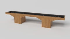 Elevate Customs Trestle Shuffleboard Tables /Solid Teak Wood in 14' -Made in USA
