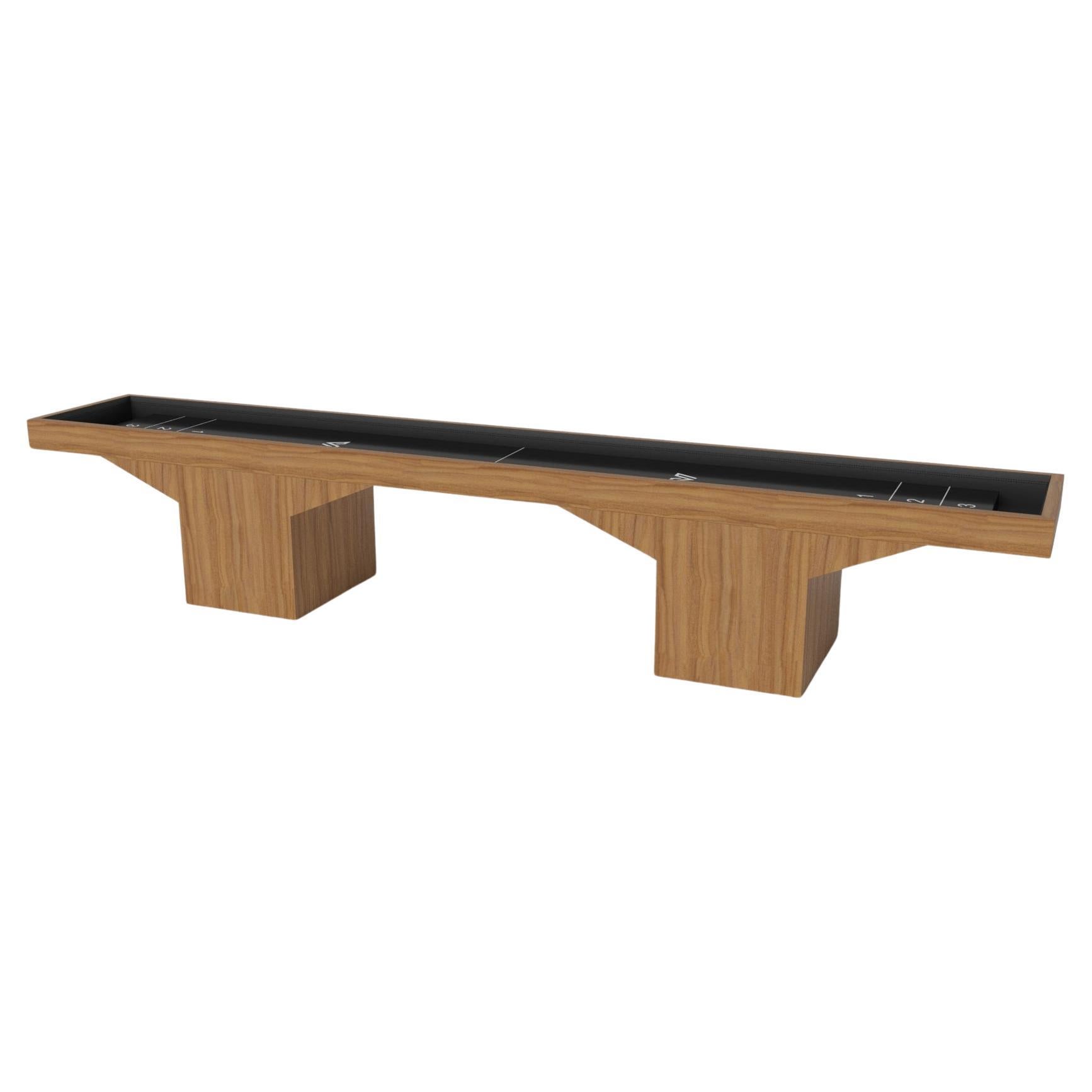 Elevate Customs Trestle Shuffleboard Tables /Solid Teck Wood in 14' -Made in USA en vente