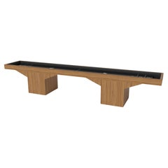 Elevate Customs Trestle Shuffleboard Tables /Solid Teck Wood in 22' -Made in USA