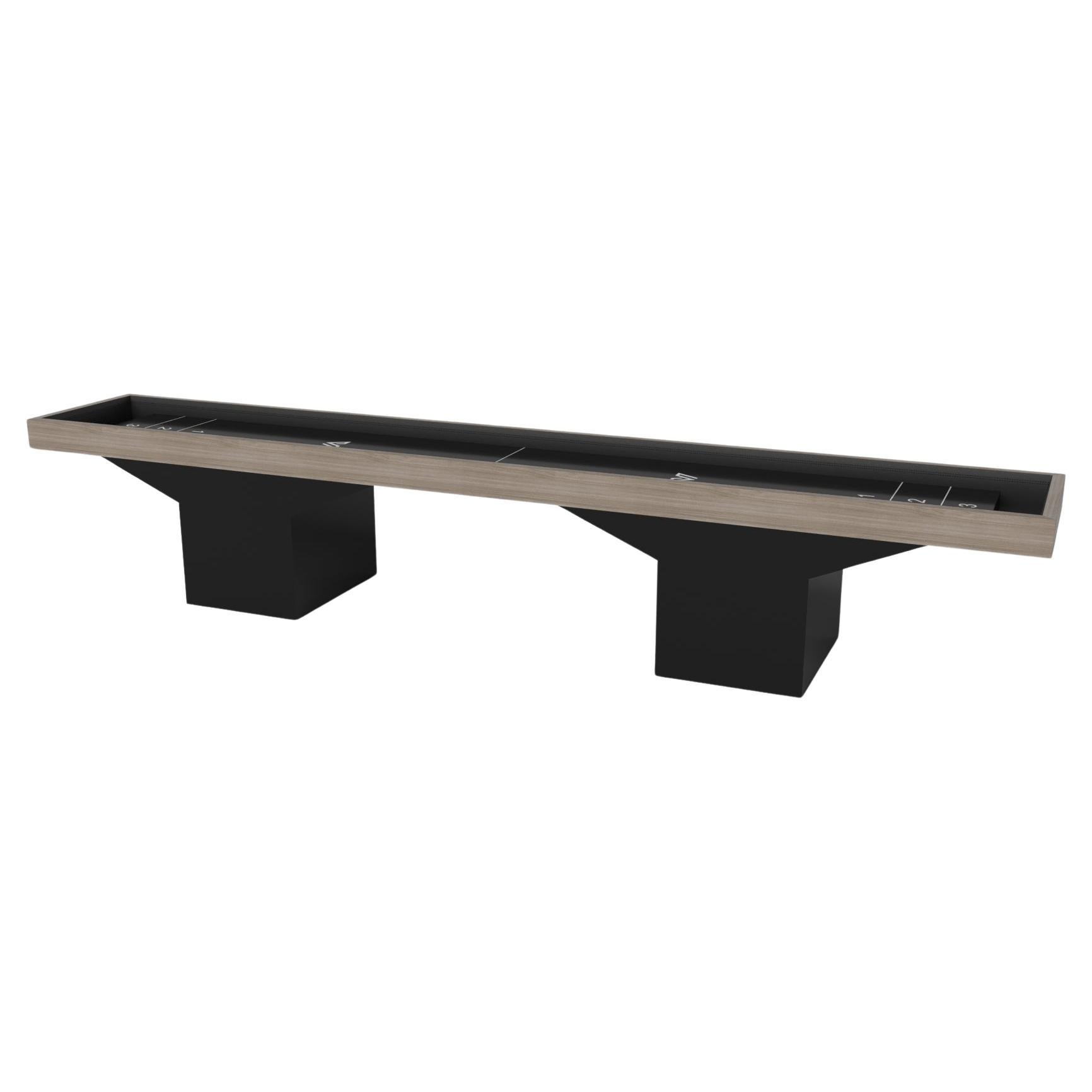 Elevate Customs Trestle Shuffleboard Tables / Solid White Oak Wood in 12' - USA For Sale