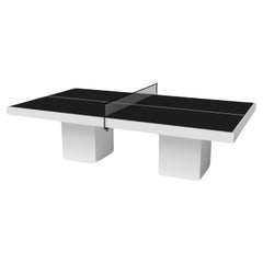 Elevate Customs Trestle Tennis Table / Solid Pantone White in 9' - Made in USA