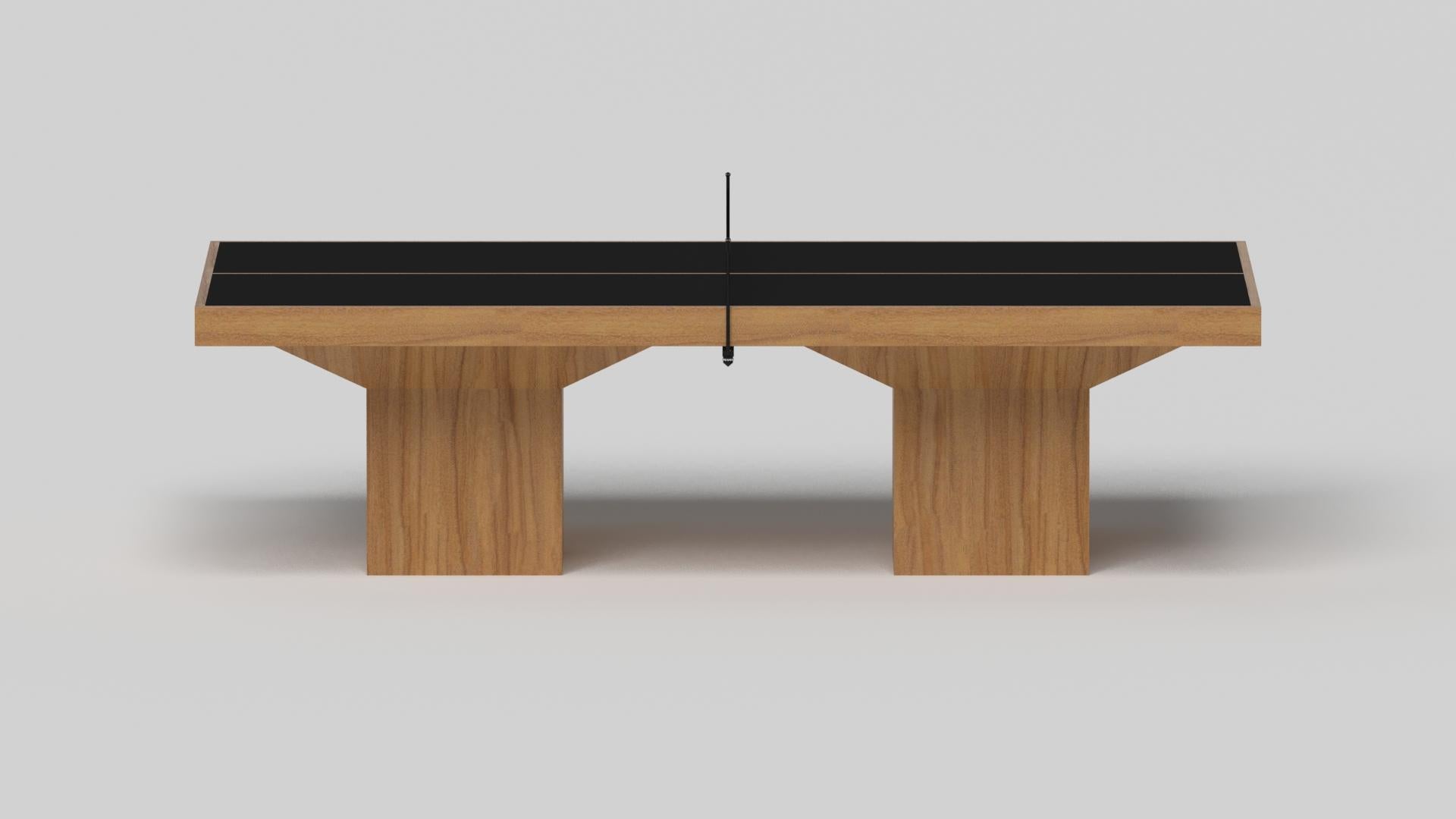 Américain Table de tennis sur mesure / Bois de teck massif de 9' - Fabriqué aux États-Unis en vente