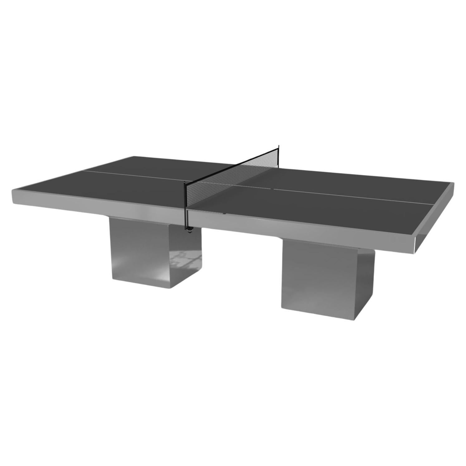 Elevate Customs Trestle  Tennis Table / Stainless Steel Metal in 9' -Made in USA