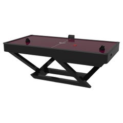 Elevate Customs Trinity Air Hockey Tables /Solid Pantone Black in 7'-Made in USA