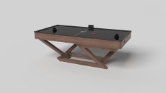 Elevate Customs Trinity Air Hockey Tables / Solid Walnut Wood in 7' -Made in USA