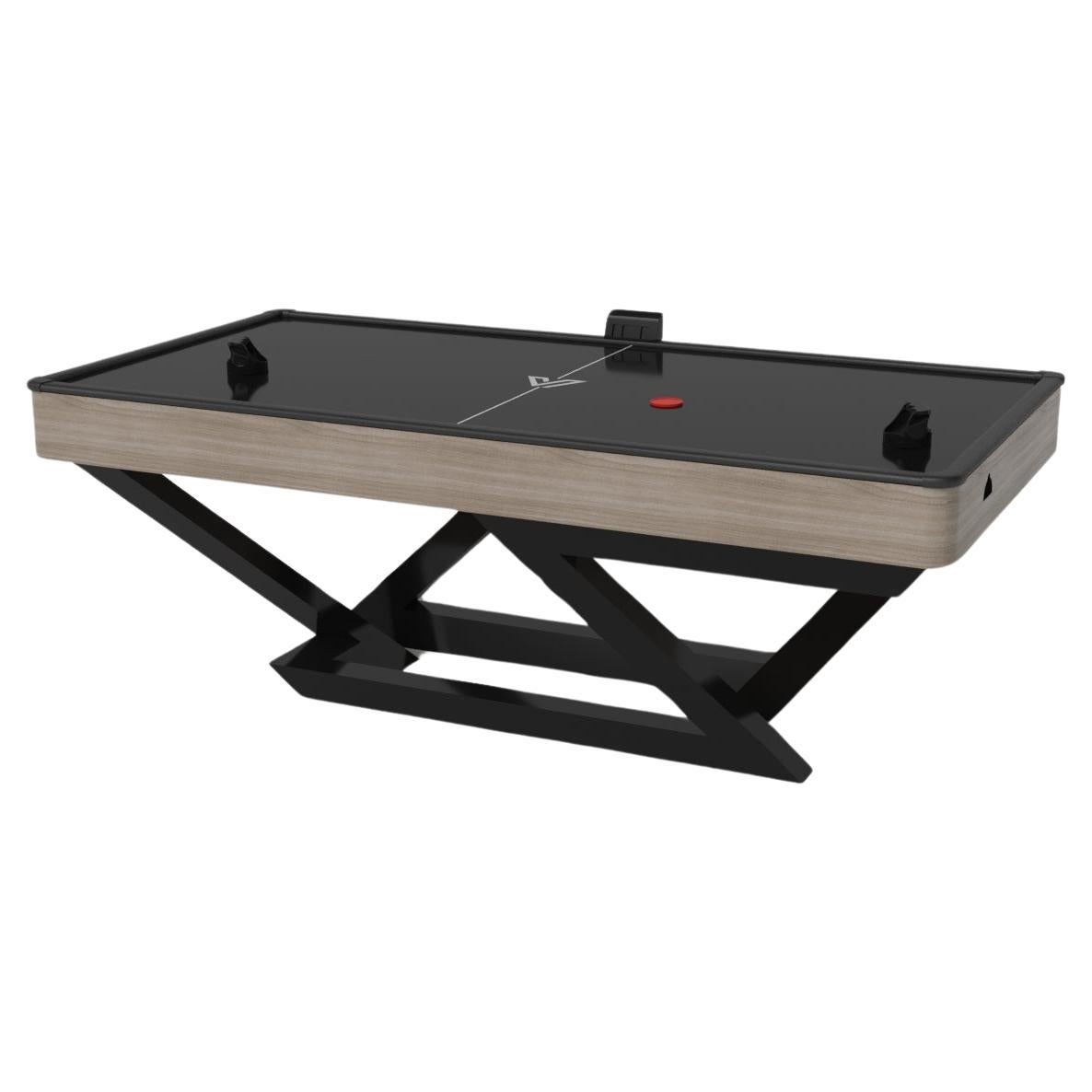 Elevate Customs Trinity Air Hockey Tables/Solid White Oak Wood in 7'-Made in USA For Sale