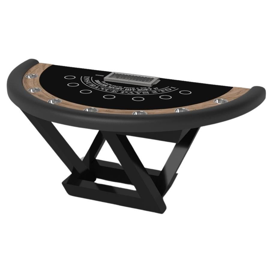 Elevate Customs Trinity Black Jack Tables / Solid Curly Maple Wood in 7'4" - USA