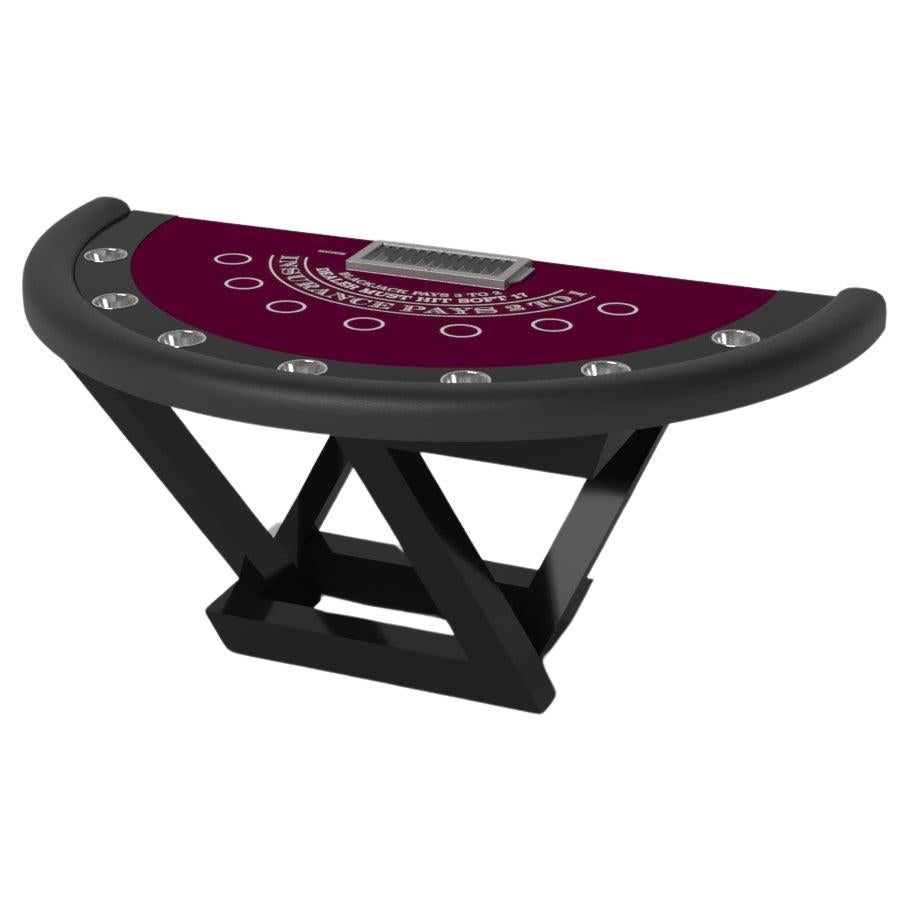 Elevate Customs Trinity Black Jack Tables/Solid Pantone Black Color in 7'4" -USA