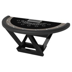 Tavoli Trinity Black Jack di Elevate Customs / Legno massiccio di Oak Wood White in 7'4" - USA