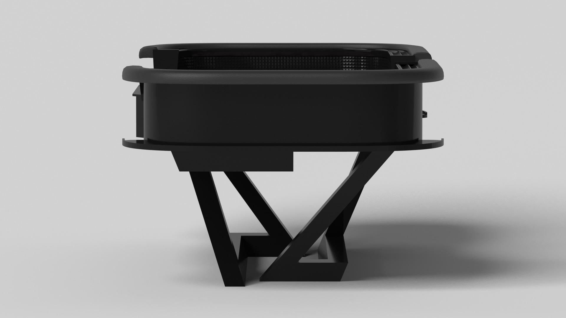 Modern Elevate Customs Trinity Craps Tables / Solid Pantone Black Color in 9'9