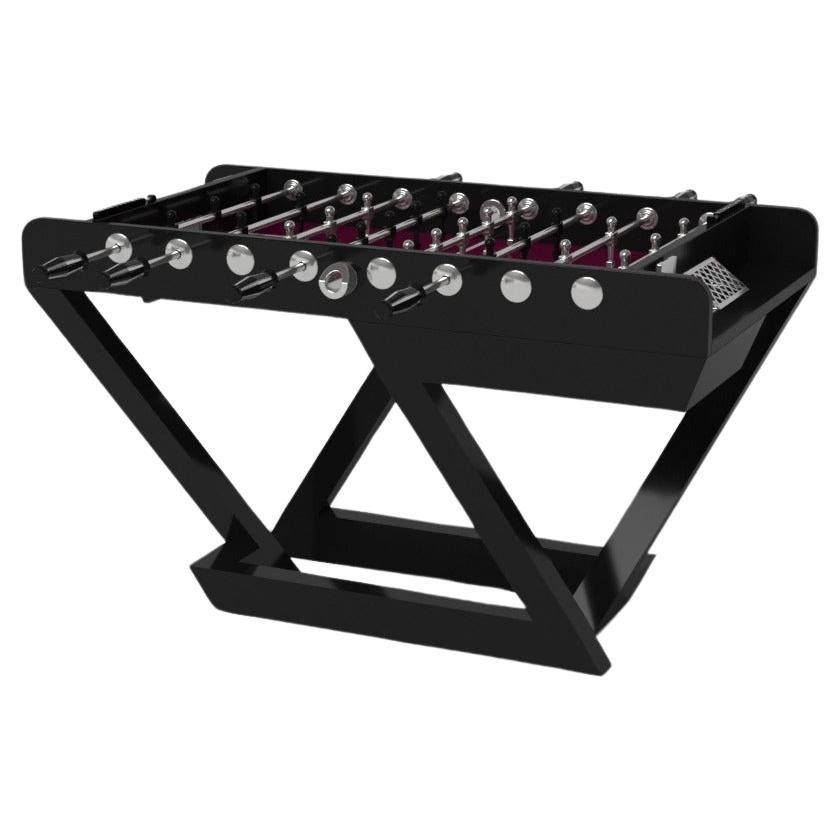Elevate Customs Trinity Foosball Tables / Solid Pantone Black in 5' -Made in USA For Sale