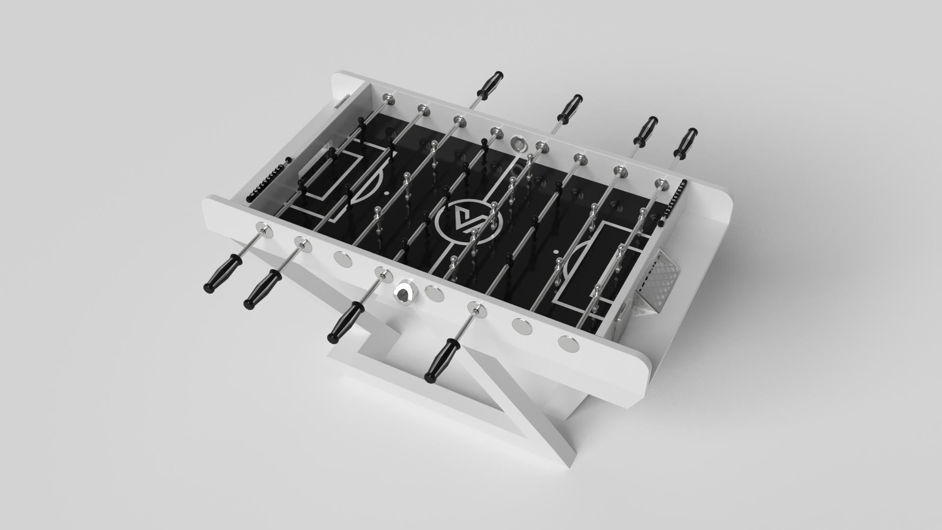 American Elevate Customs Trinity Foosball Tables /Solid Pantone White in 5' - Made in USA For Sale