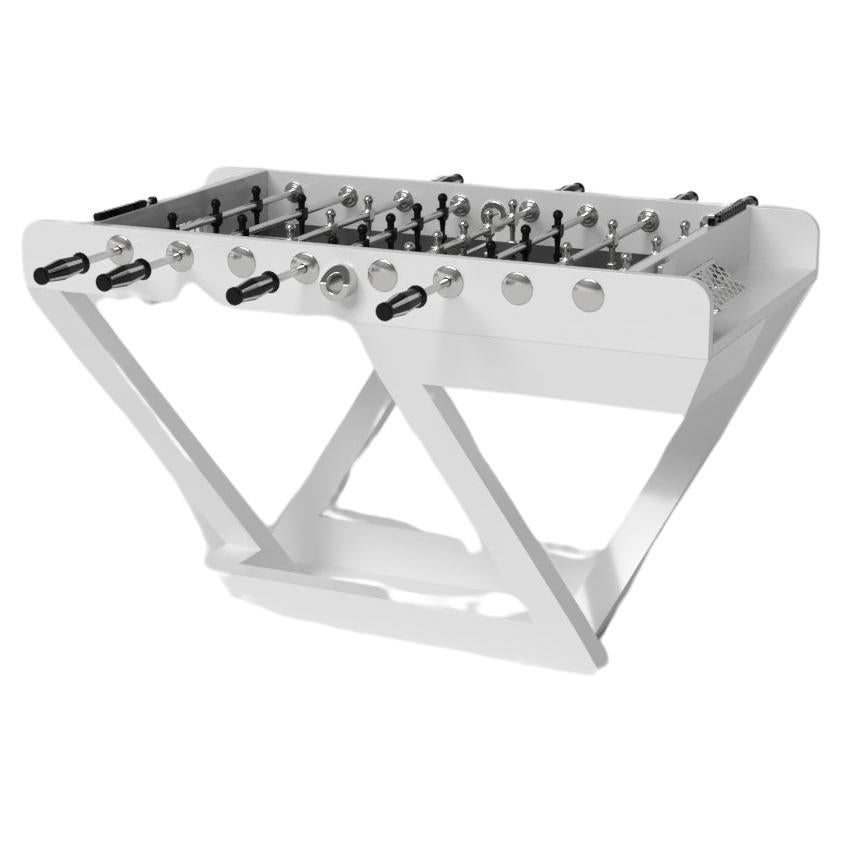 Elevate Customs Trinity Foosball Tables /Solid Pantone White in 5' - Made in USA For Sale
