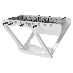 Elevate Customs Trinity Foosball Tables /Solid Pantone White in 5' - Fabriqué aux États-Unis