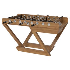 Elevate Customs Trinity Foosball Tables / Solid Teak Wood in 5' - Made in USA