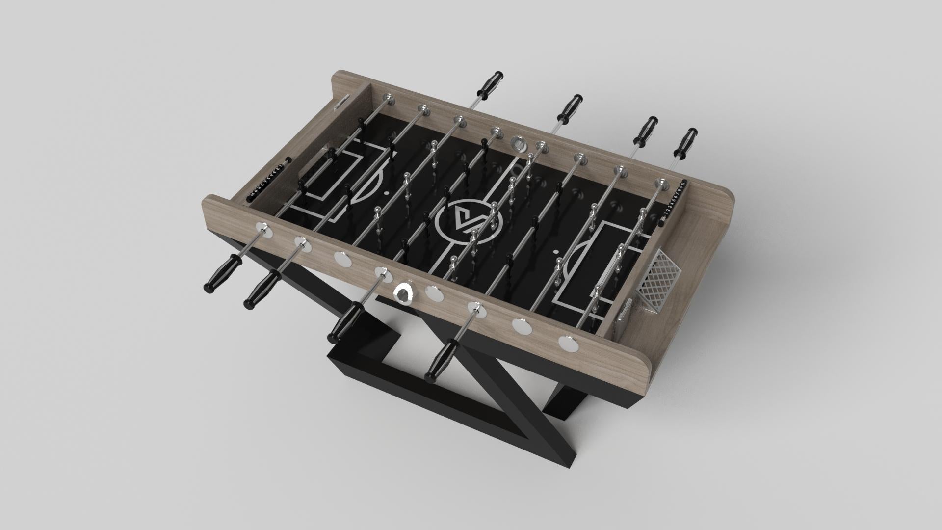 Modern Elevate Customs Trinity Foosball Tables /Solid White Oak Wood in 5' -Made in USA For Sale