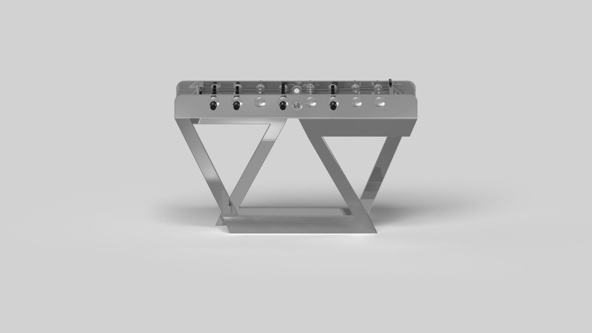 Ferronnerie Elevate Customs Trinity Foosball Tables/Acier inoxydable métallique en 5' -Made in USA en vente