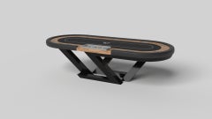 Tavoli da poker Trinity di Elevate Customs / Legno d'acero riccio in 8'8" - Made in USA
