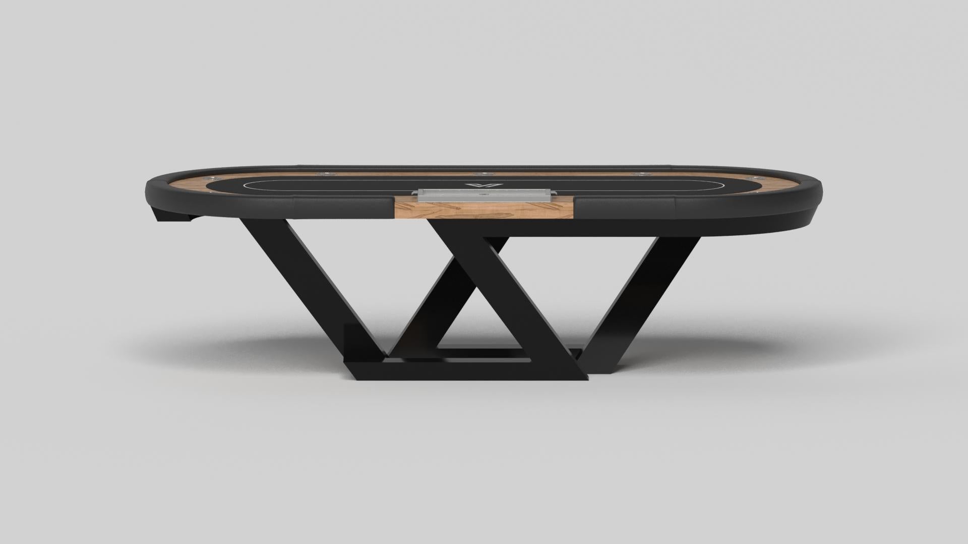 American Elevate Customs Trinity Poker Tables / Curly Maple Wood in 8'8