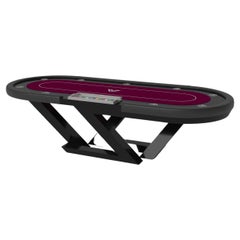 Elevate Customs Trinity Poker Tables / Solid Pantone Black Color in 8'8" - USA