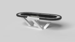 Elevate Customs Trinity Poker Tables / Solid Pantone White Color in 8'8" - USA