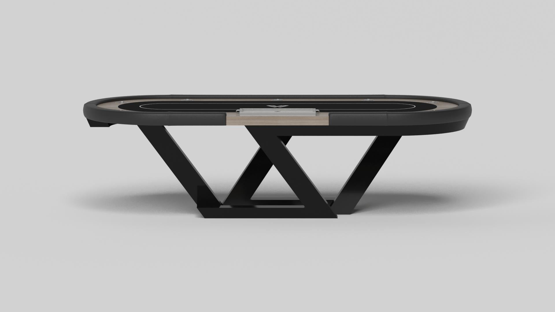 Elevate Customs Mesas de Póquer Trinity / Madera maciza de roble blanco en 8'8
