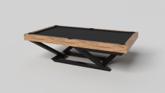 Tavolo da biliardo Elevate Customs Trinity / Legno d'acero massiccio da 9' - Made in USA