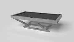 Elevate Customs Trinity Mesa de billar / Acero inoxidable macizo en 9' - Made in USA