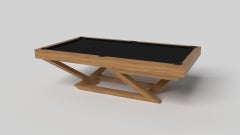 Elevate Customs Trinity Mesa de billar / Madera maciza de teca en 9' - Made in USA