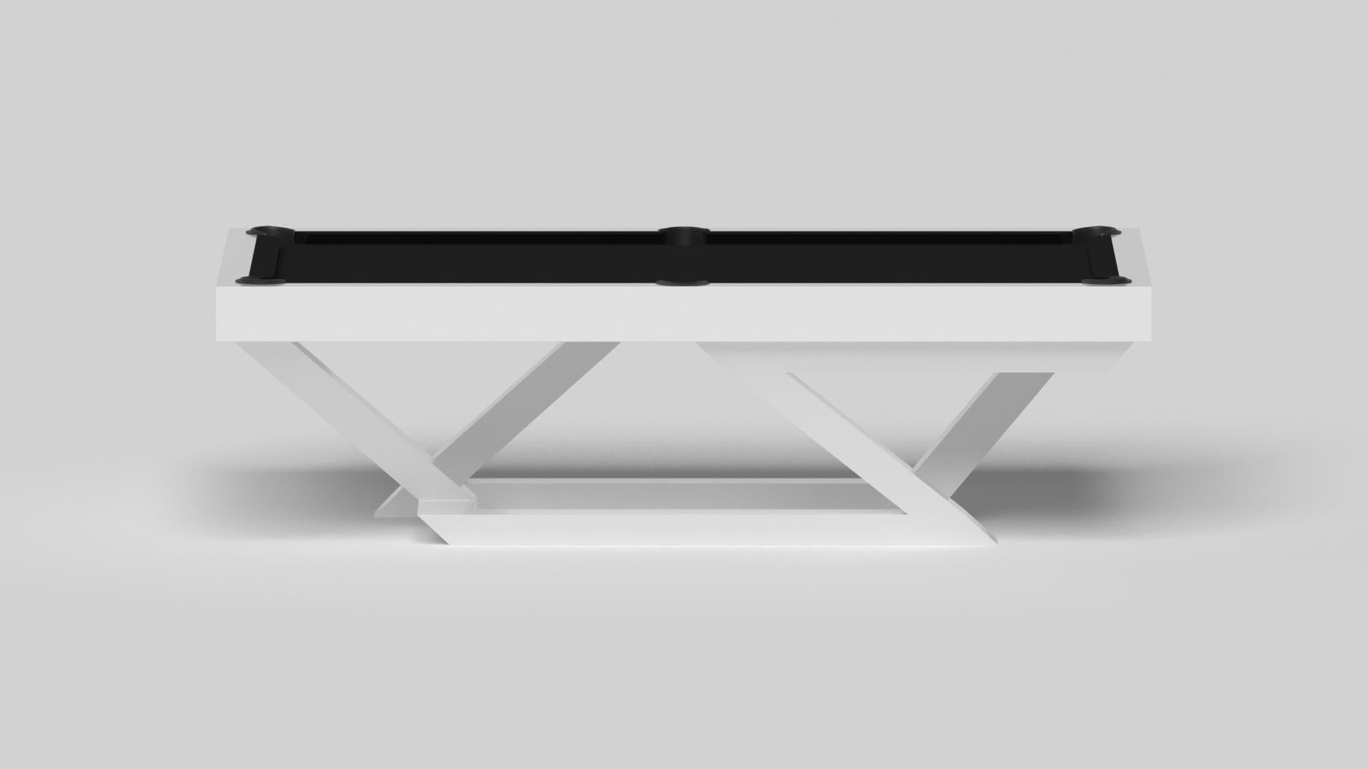 Modern Elevate Customs Trinity Pool Table / Solid White Maple Woo in 8.5' - Made in USA For Sale