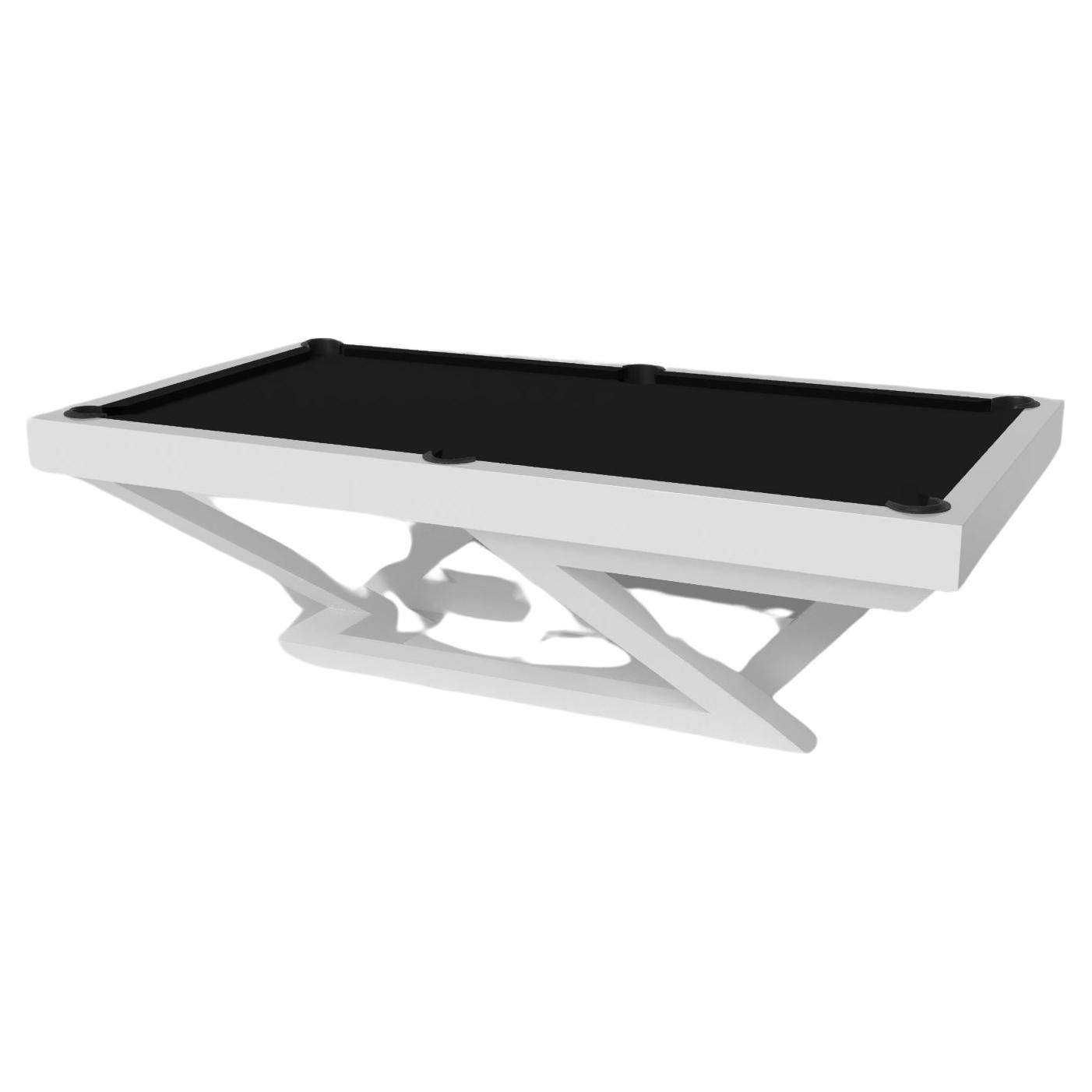 Elevate Customs Trinity Pooltisch / Massivholz weiß in 7'/8' - Made in USA