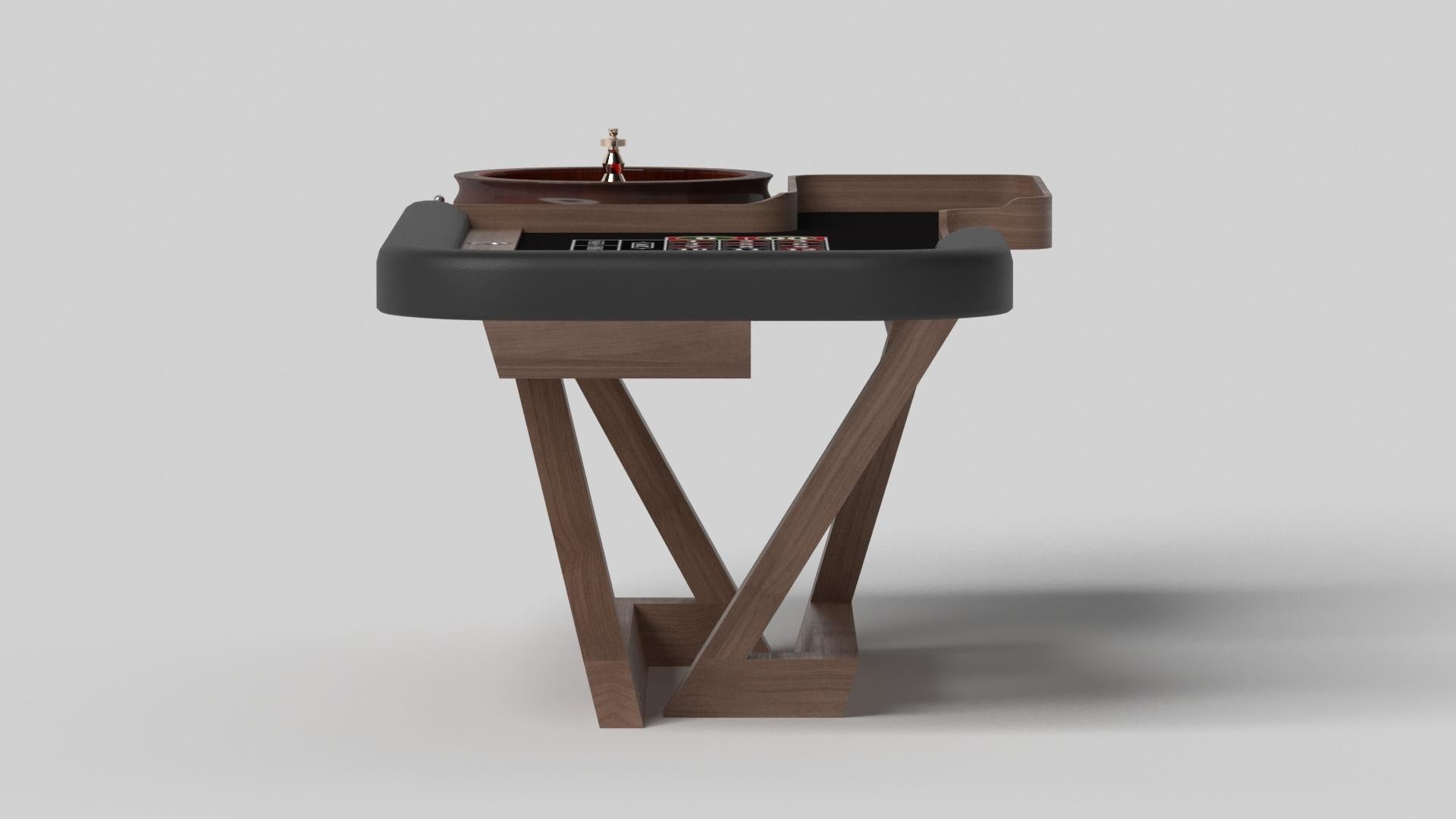 Modern Elevate Customs Trinity Roulette Tables / Solid Walnut Wood in 8'2