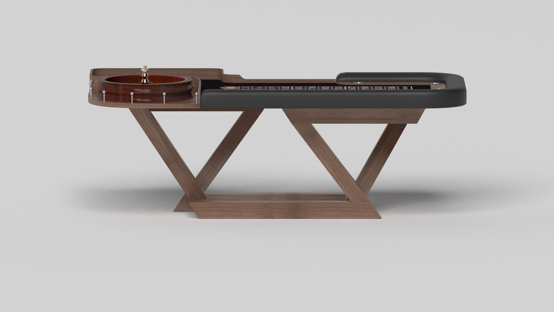 American Elevate Customs Trinity Roulette Tables / Solid Walnut Wood in 8'2