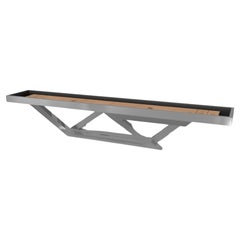 Tavolo da Shuffleboard Trinity di Elevate Customs in lamiera d'acciaio inossidabile da 9 pollici - USA
