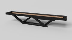 Elevate Customs Trinity Shuffleboard Tables/Solid Pantone Black Color in 16'-USA