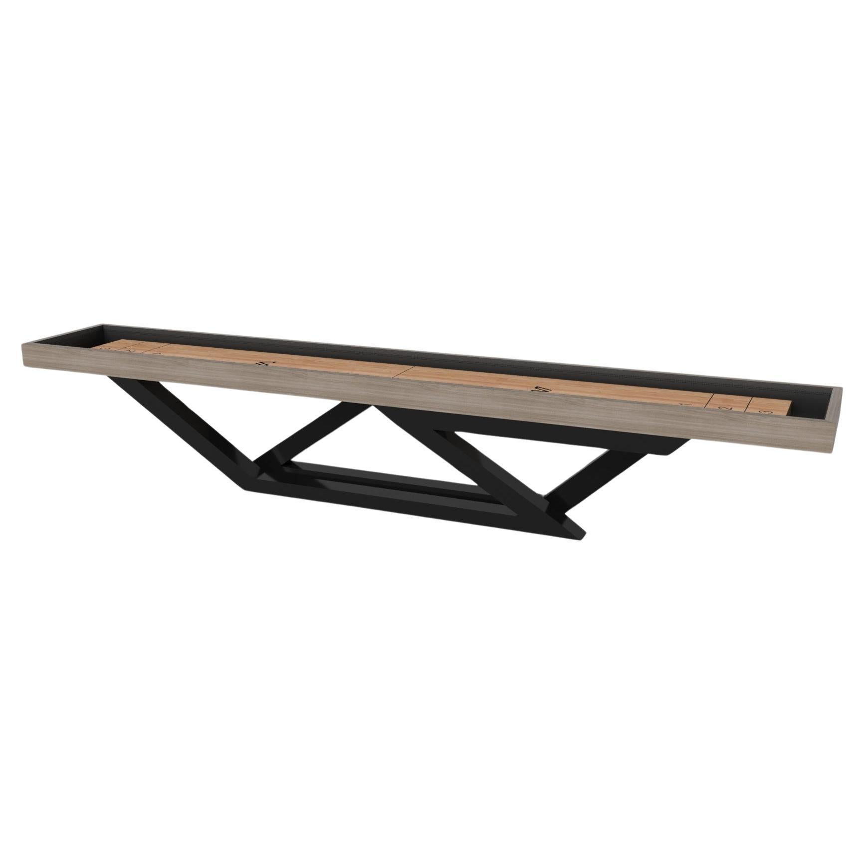 Elevate Customs Trinity Shuffleboard Tables / Solid White Oak Wood in 18' - USA