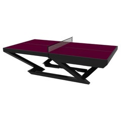Elevate Customs Trinity Tennis Table / Solid Pantone Black in 9' - Made in USA