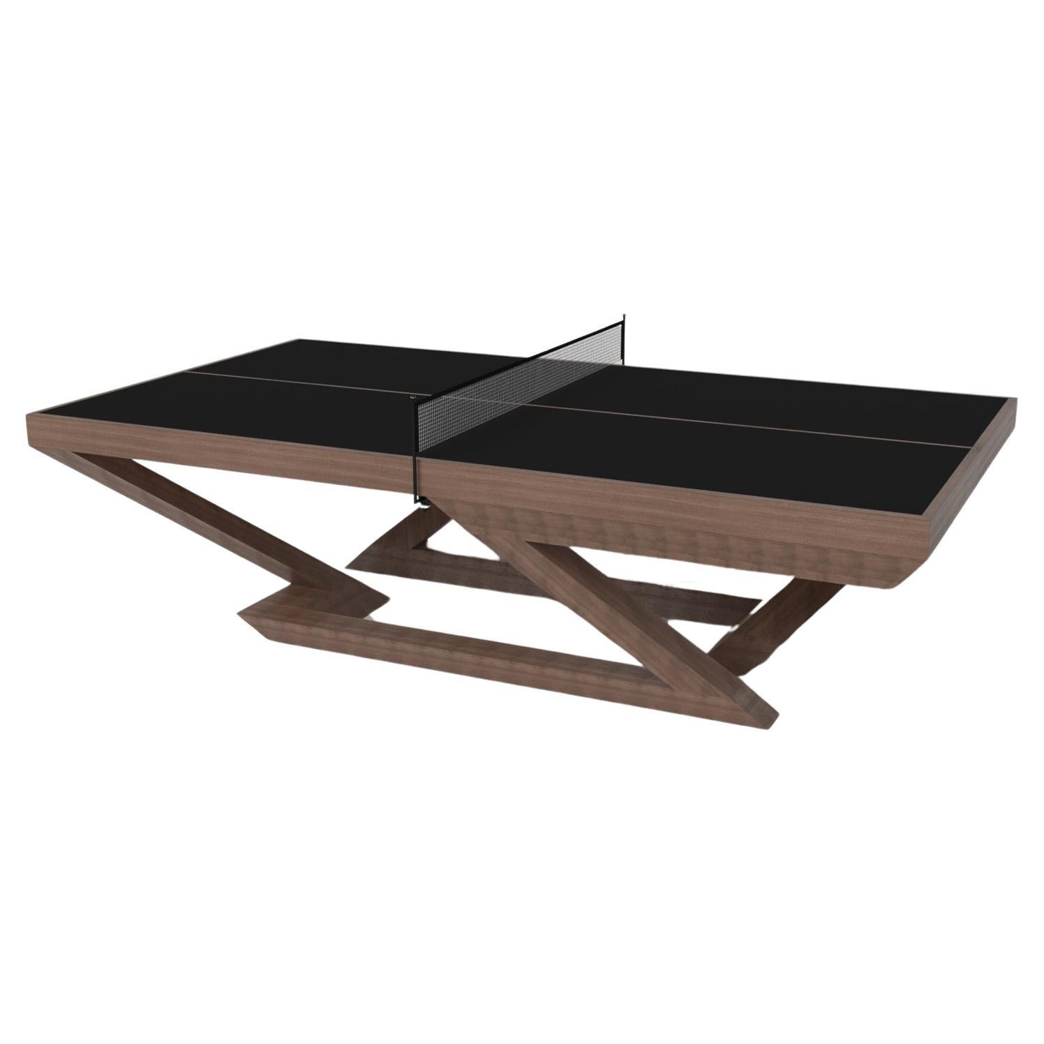 Elevate Customs Trinity  Table de tennis / Solid Walnut Wood in 9' - Made in USA en vente