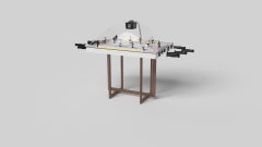 Elevate Customs Upgraded Beso Dome Hockey Tables /Solid Walnut Wood in 3'9" -USA